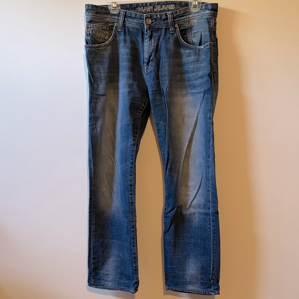 Mavi Classic Indigo Zack Low-Rise Straight Jeans